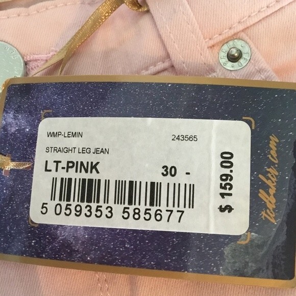 Ted Baker Lemin Pink High Waisted Straight Leg Ankle Jeans. NWT. Size 30 - Picture 12 of 12